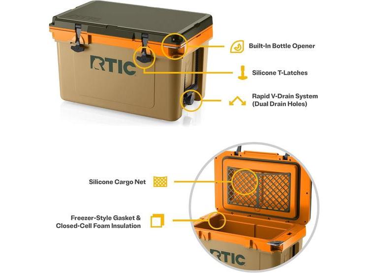 RTIC REFRIGERADOR ULTRALIGERO IDEAL PARA CAMPING Y PLAYA, 30% MÁS LIGERO CON EXCELENTE AISLAMIENTO TÉRMICO - 2