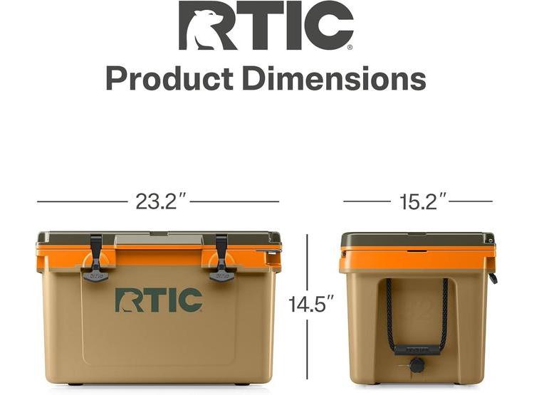 RTIC REFRIGERADOR ULTRALIGERO IDEAL PARA CAMPING Y PLAYA, 30% MÁS LIGERO CON EXCELENTE AISLAMIENTO TÉRMICO - 3