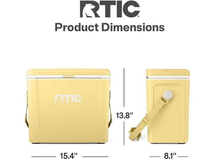 RTIC ENFRIADOR DE VIAJE ASFALTICO PORTÁTIL, IDEAL PARA EXTERIORES, PLAYA, PICNIC, CAMPAMENTO, DEPORTES Y VIAJES - 4