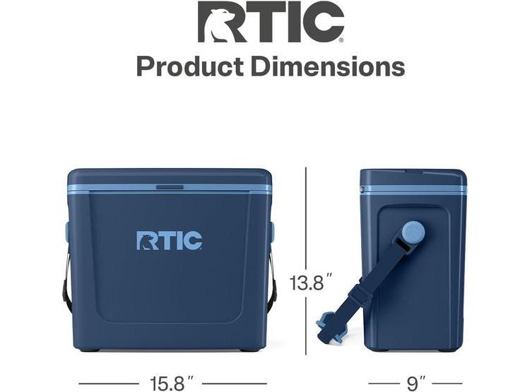 RTIC ENFRIADOR PORTÁTIL DE 16 QT, LIGERO Y DURABLE, PERFECTO PARA EXTERIORES Y VIAJES PROLONGADOS - 4