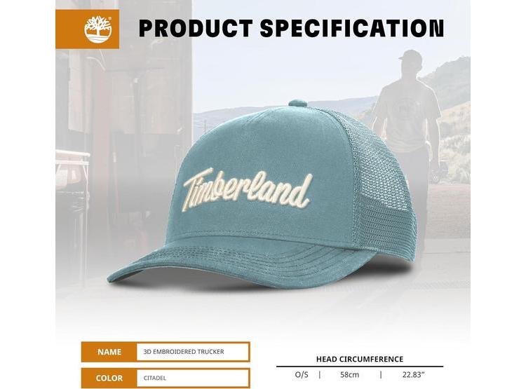 TIMBERLAND GORRA PARA HOMBRE AJUSTABLE, ALGODÓN DURADERO Y MALLA TRANSPIRABLE - 4