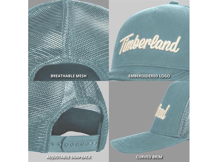 TIMBERLAND GORRA PARA HOMBRE AJUSTABLE, ALGODÓN DURADERO Y MALLA TRANSPIRABLE - 5