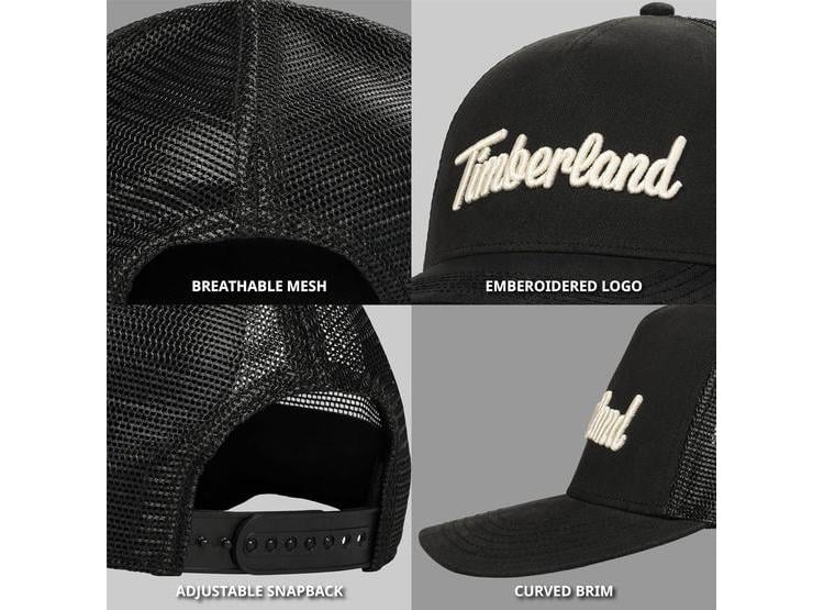 GORRA DE CAMIONERO TIMBERLAND PARA HOMBRE, AJUSTABLE, PARTE TRASERA DE MALLA Y RESISTENTE SARGA DE ALGODÓN - 5