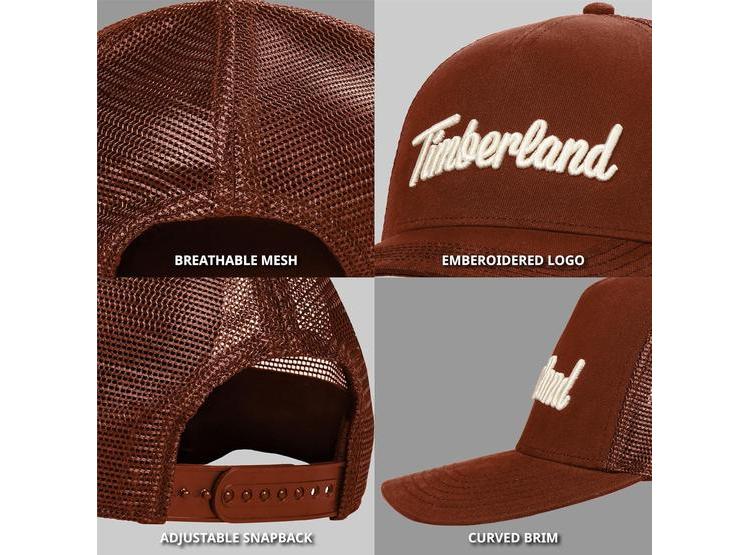 GORRA CAMIONERO TIMBERLAND HOMBRE, AJUSTE CÓMODO Y CIERRE A PRESIÓN, DISEÑO DURADERO Y TRANSPIRABLE - 5