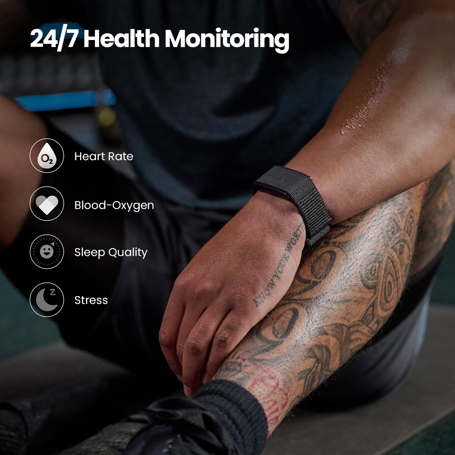 SMARTBAND AMAZFIT HELIO STRAP SIN PANTALLA BATERÍA 10 DÍAS COMPATIBLE IOS Y ANDROID - 2