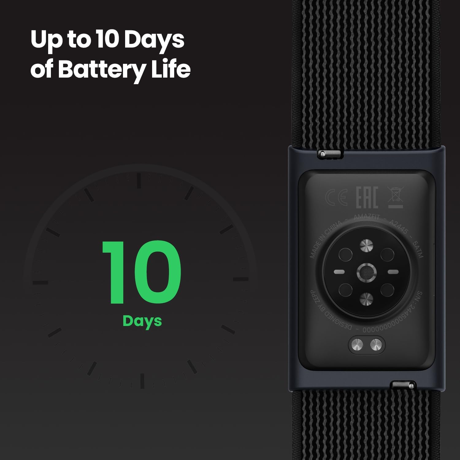 SMARTBAND AMAZFIT HELIO STRAP SIN PANTALLA BATERÍA 10 DÍAS COMPATIBLE IOS Y ANDROID - 4