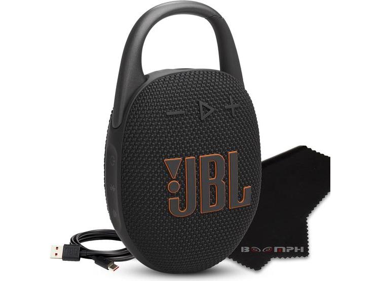JBL ALTAVOZ BLUETOOTH CLIP 5, IMPERMEABLE, BATERÍA DURADERA, BOOMPH SOLUTION, NEGRO - 1