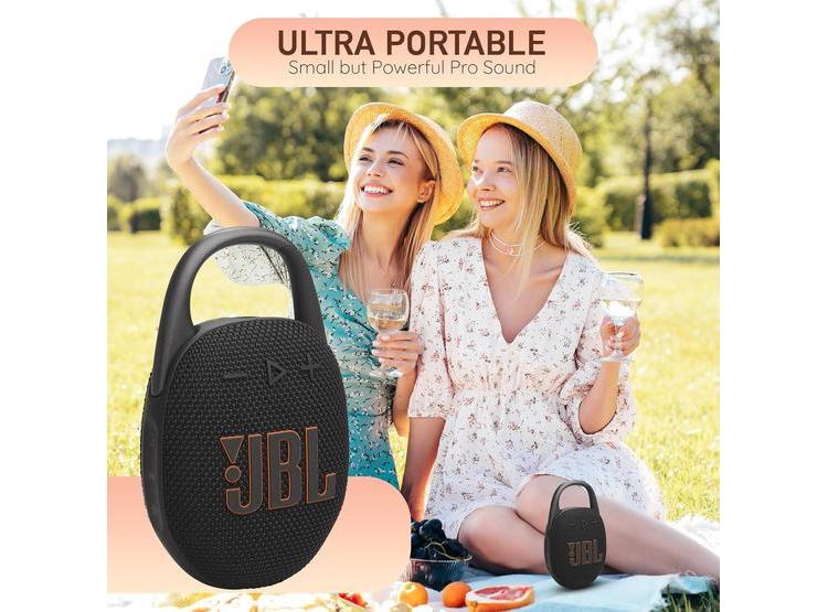 JBL ALTAVOZ BLUETOOTH CLIP 5, IMPERMEABLE, BATERÍA DURADERA, BOOMPH SOLUTION, NEGRO - 3
