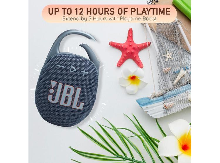 BOCINA JBL CLIP 5 BLUETOOTH, IMPERMEABLE, BATERÍA PROLONGADA, BOOMPH SOLUCIÓN INTEGRAL DE RENDIMIENTO - 4