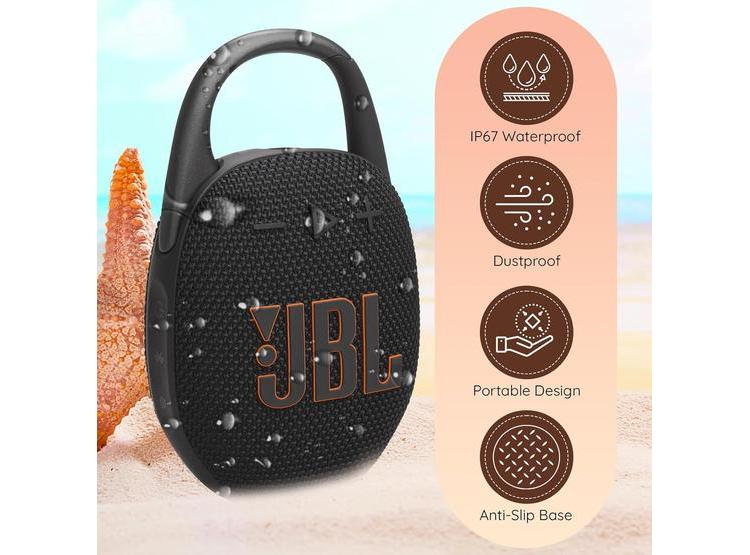 BOCINA JBL CLIP 5 BLUETOOTH, IMPERMEABLE, BATERÍA PROLONGADA, BOOMPH SOLUCIÓN INTEGRAL DE RENDIMIENTO - 6
