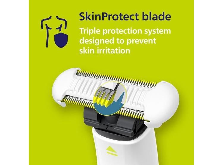 PHILIPS ONEBLADE INTIMATE, RECORTE Y AFEITADO SEGURO PARA ZONAS SENSIBLES, IDEAL PARA EL ÁREA PÚBICA, MODELO QP1924/70 - 2