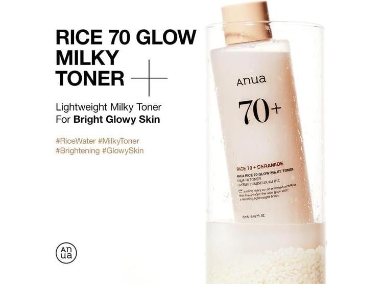 ANUA RICE 70 GLOW MILKY TONER CON NIACINAMIDA Y AGUA DE ARROZ 250ML - 2