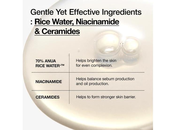 ANUA RICE 70 GLOW MILKY TONER CON NIACINAMIDA Y AGUA DE ARROZ 250ML - 4