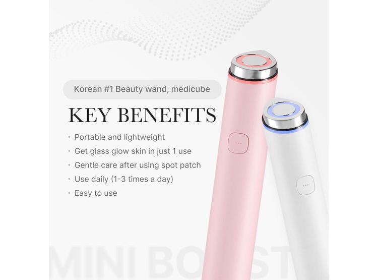 MEDICUBE MINI BOOSTER PRO WHITE, PORTÁTIL PARA PRINCIPIANTES, BOOST DE BRILLO Y ABSORCIÓN, PIEL DE VIDRIO - 4