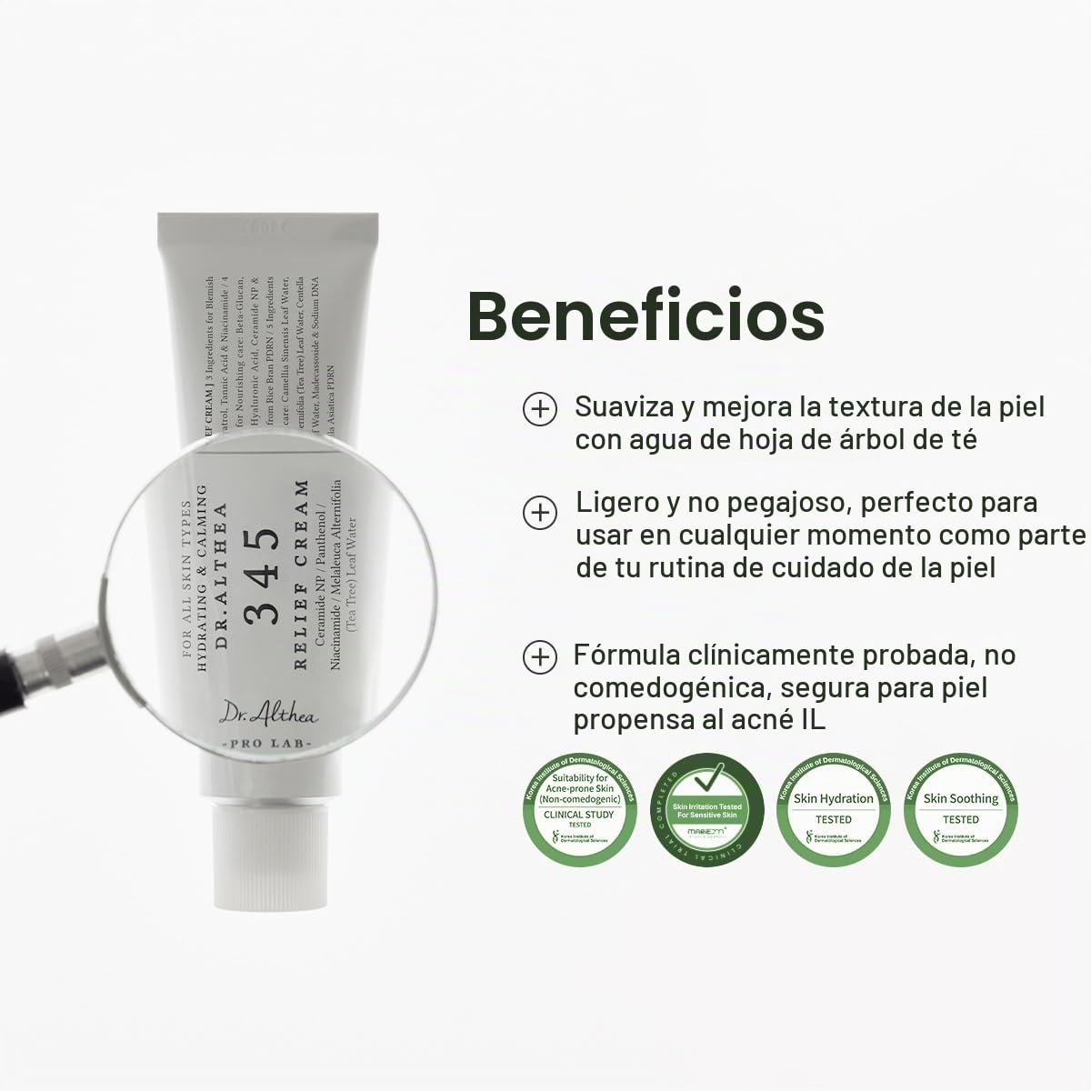 DR.ALTHEA CREMA ALIVIO 345 | HIDRATANTE VEGANO COREANO CON NIACINAMIDA Y PDRN PARA TODO TIPO DE PIEL 50ML - 2