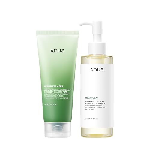 DÚO LIMPIADOR ANUA: ACEITE Y ESPUMA PARA CONTROL DE POROS - 1