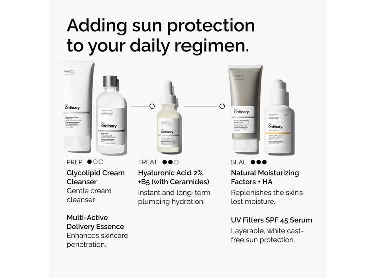 THE ORDINARY PROTECTOR SOLAR SPF 45 EN SUERO HIDRATANTE, PROTECCIÓN UVA/UVB, NO COMEDOGÉNICO, SIN RESIDUO BLANCO - 5