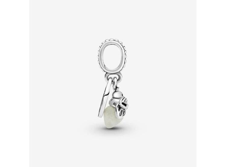 PULSERA COLGANTE PANDORA DE LUCIÉRNAGA QUE BRILLA EN LA OSCURIDAD, COMPATIBLE MOMENTS, PLATA DE LEY Y CRISTAL - 2