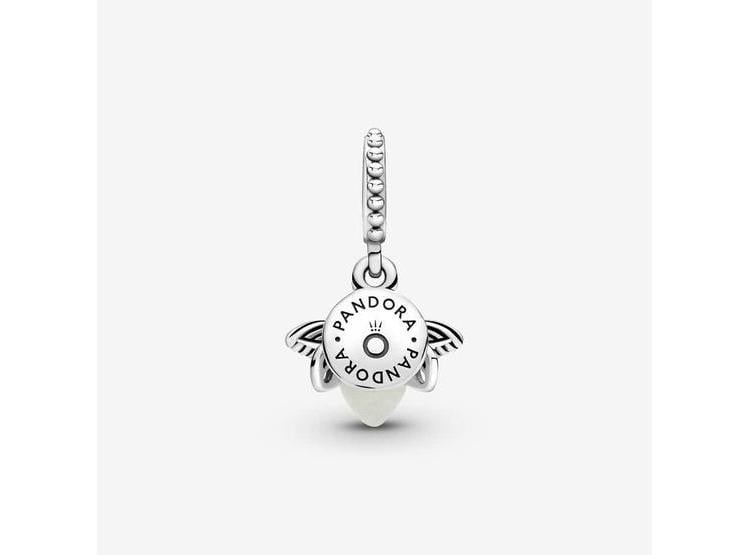 PULSERA COLGANTE PANDORA DE LUCIÉRNAGA QUE BRILLA EN LA OSCURIDAD, COMPATIBLE MOMENTS, PLATA DE LEY Y CRISTAL - 3
