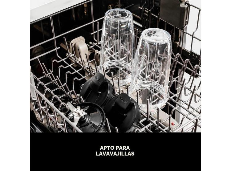 LICUADORA NINJA 700W, IDEAL PARA BATIDOS Y ALIMENTOS CONGELADOS. CON TECNOLOGÍA DE PULSO Y 2 VASOS CON TAPAS - 6