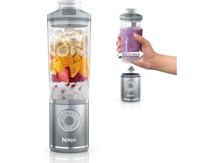 LICUADORA PORTÁTIL NINJA BLAST MAX CON TECNOLOGÍA INALÁMBRICA, 3 PROGRAMAS Y VASO EXTRAÍBLE PARA BATIDOS Y HIELO - 1