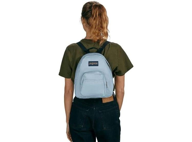 JANSPORT HALF PINT MINI, DURADERA CON CORREAS AJUSTABLES Y MÚLTIPLES COMPARTIMENTOS, COLOR AZUL DUSK - 4
