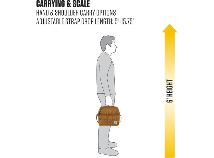 CARHARTT CAJA DE ALMUERZO DE DOS COMPARTIMENTOS, AISLADA Y DURADERA PARA HOMBRES Y MUJERES, IDEAL PARA VIAJES - 6