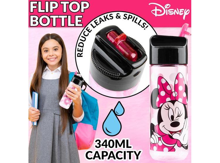 LONCHERA DISNEY MINNIE MOUSE PARA NIÑOS CON COMPARTIMENTOS Y BOTELLA CON PAJITA - 3