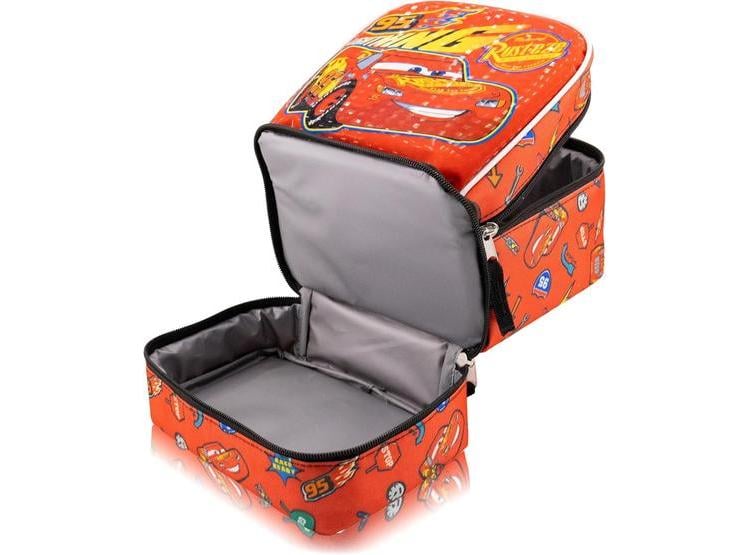 LONCHERA CARS CON AISLAMIENTO Y DISEÑO LIGHTNING MCQUEEN, COMPACTA Y LIGERA PARA NIÑOS, HECHA EN NAILON CORDURA - 2