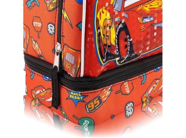 LONCHERA CARS CON AISLAMIENTO Y DISEÑO LIGHTNING MCQUEEN, COMPACTA Y LIGERA PARA NIÑOS, HECHA EN NAILON CORDURA - 3