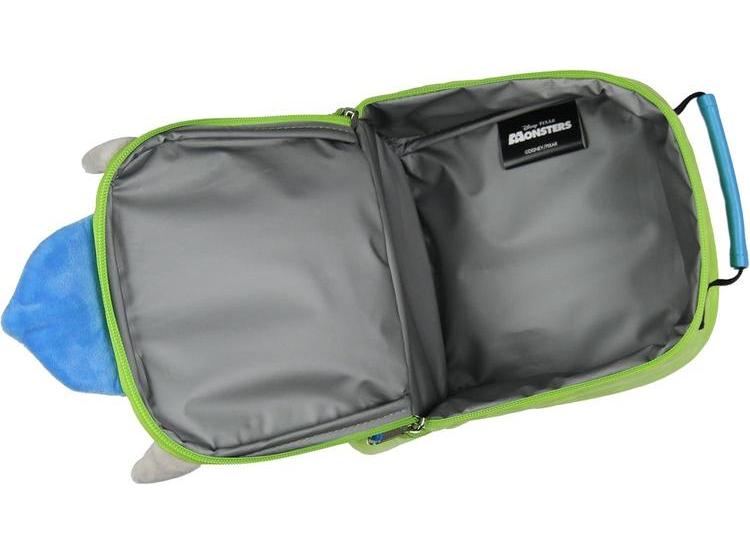LONCHERA DE MIKE WAZOWSKI DE MONSTERS INC CON DISEÑO DE FELPA, OREJAS 3D Y SOMBRERO, BOLSA AISLADA PARA ALIMENTOS - 3