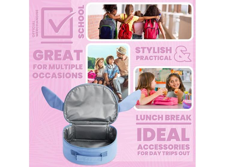 BOLSA DE ALMUERZO DISNEY INFANTIL, CON FORRO AISLANTE Y DISEÑO DE PUNTADA, IDEAL PARA ESCUELA O PICNIC - 4
