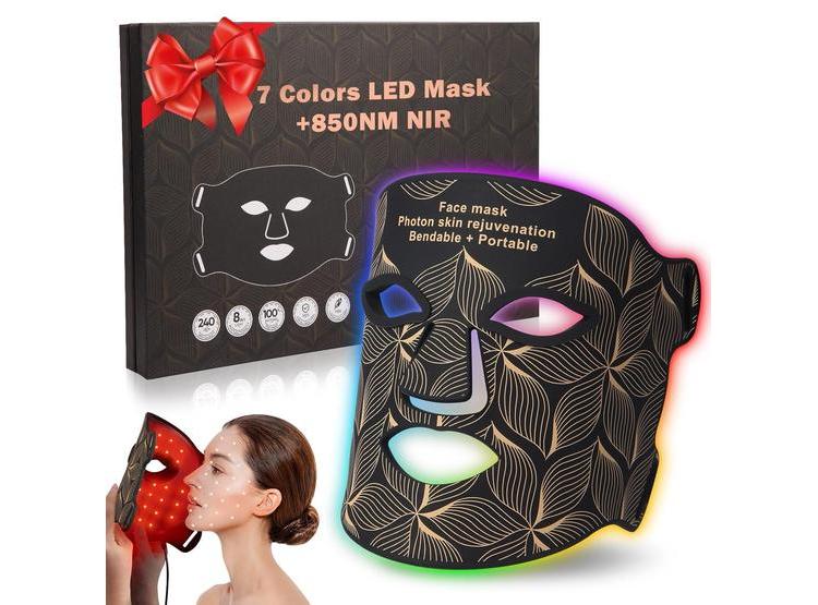MASCARILLA LED PORTÁTIL DE TERAPIA DE LUZ ROJA, RECARGABLE CON 850NM INFRARROJO CERCANO PARA EL CUIDADO FACIAL DE LA PIEL - 1