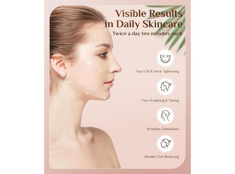 MÁQUINAS GALVÁNICAS: TERAPIA DE LUZ ROJA Y MASAJE FACIAL PARA ARRUGAS Y DOBLE MENTÓN - 4