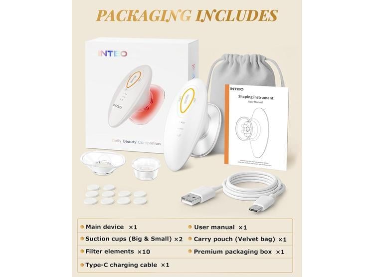 INTEO MÁQUINA 3 EN 1: DISPOSITIVO PARA CONTORNEAR CUERPO Y CARA CON TERAPIA DE LUZ ROJA - 5