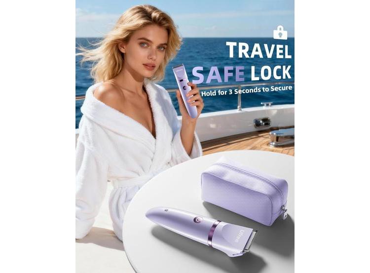 UFREE RECORTADORA BIKINI PARA MUJERES, ELÉCTRICA, RECARGABLE Y RESISTENTE AL AGUA, VELLO CORPORAL - 6