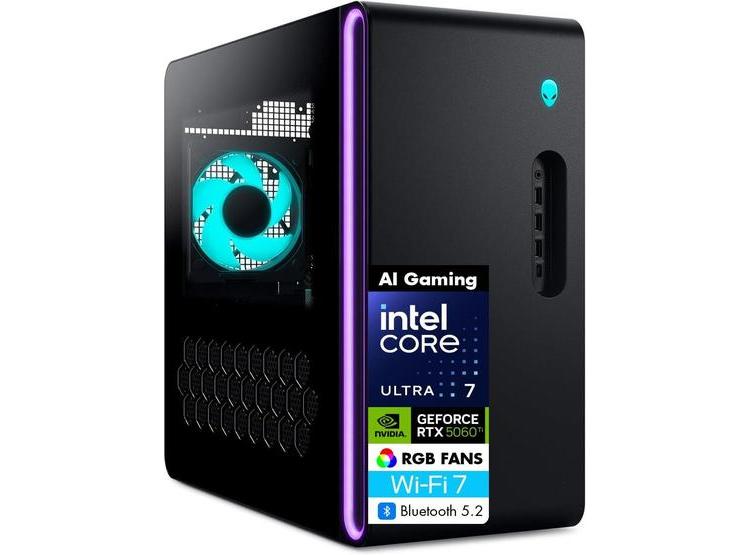 PC GAMER ALIENWARE AURORA CON INTEL ULTRA 7, RTX 5060 TI, 32GB RAM, 1TB SSD, RGB, WIFI 7 Y WINDOWS 11 - 2