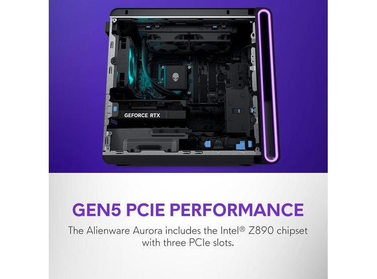 ALIENWARE AURORA GAMING DESKTOP CON INTEL CORE ULTRA 9, NVIDIA RTX 5080 Y SSD 1TB - 8
