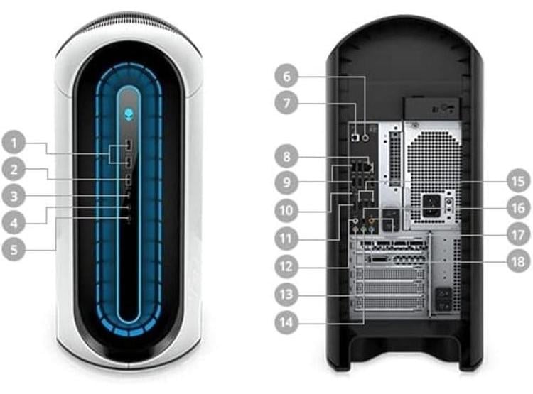 DELL ALIENWARE AURORA R12 DESKTOP CON CORE I5, SSD 256GB, RAM 8GB Y RTX 3080, RENOVADA Y POTENTE PARA VIDEOJUEGOS - 2