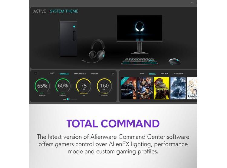 ALIENWARE AURORA GAMING DESKTOP: INTEL CORE ULTRA 7, GEFORCE RTX 5060TI, 16GB RAM, 1TB SSD, PSU PLATINO - 5