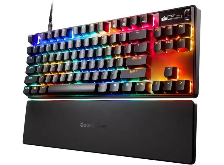STEELSERIES APEX PRO TKL GEN 3 CON INTERRUPTORES OMNIPOINT 3.0, AJUSTABLE Y PRESETS PARA JUEGOS, MODO PROTECCIÓN - 1