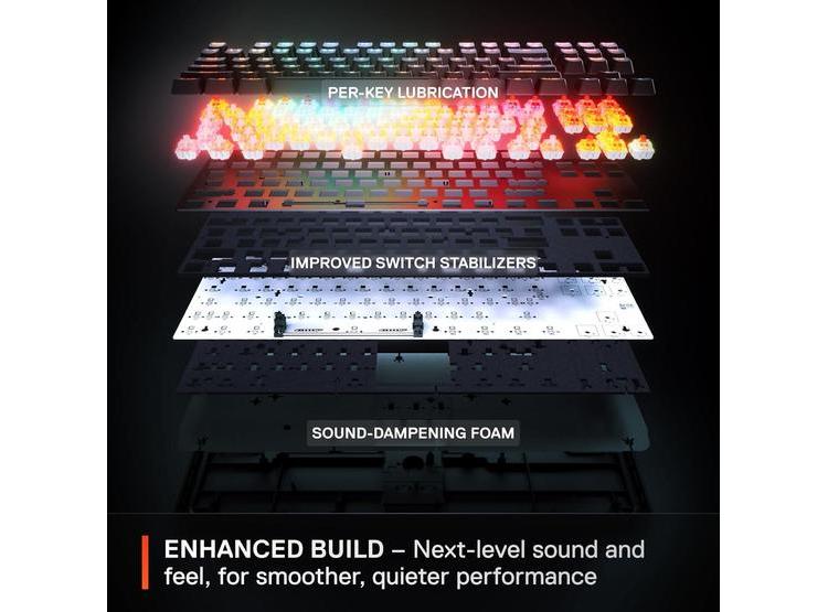 STEELSERIES APEX PRO TKL GEN 3 CON INTERRUPTORES OMNIPOINT 3.0, AJUSTABLE Y PRESETS PARA JUEGOS, MODO PROTECCIÓN - 5