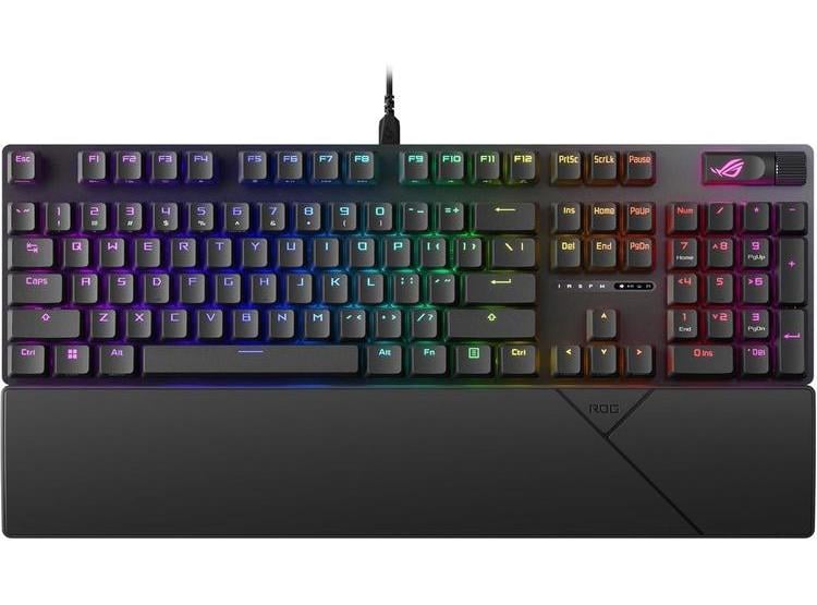 TECLADO GAMING ASUS ROG STRIX SCOPE II X, USB, INTERRUPTORES ROG NX SNOW V2 INTERCAMBIABLES Y TECLAS PBT - 1
