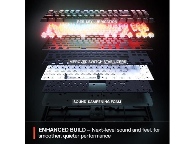 STEELSERIES APEX PRO MINI CON INTERRUPTORES AJUSTABLES OMNIPOINT 3.0 Y MODO DE PROTECCIÓN PARA GAMING - 6