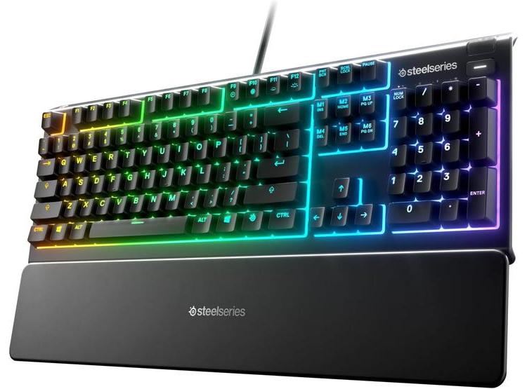 TECLADO STEELSERIES APEX 3 RGB RESISTENTE AL AGUA - 1