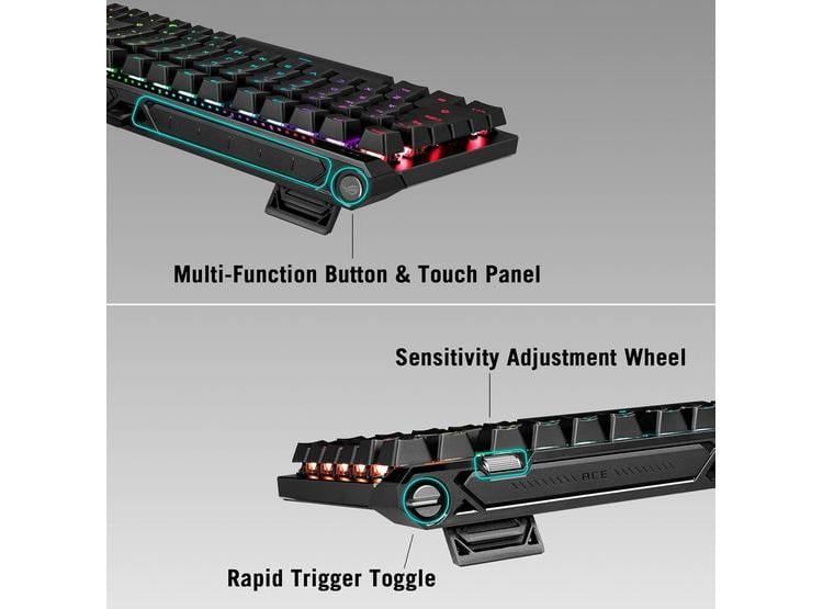 TECLADO ASUS ROG FALCHION ACE CON EFECTO ANALÓGICO, HFX V2 INTERCAMBIABLE Y SONDEO A 8000 HZ - 2