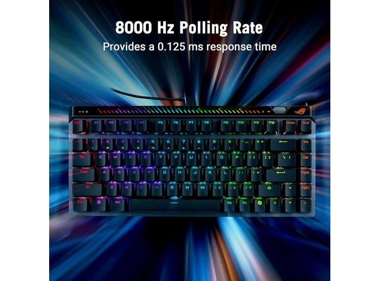 TECLADO ASUS ROG FALCHION ACE CON EFECTO ANALÓGICO, HFX V2 INTERCAMBIABLE Y SONDEO A 8000 HZ - 4