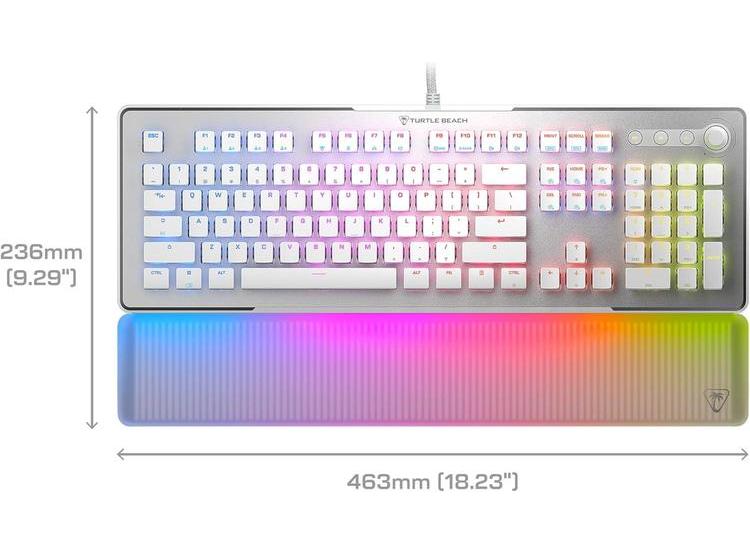 TECLADO GAMING TURTLE BEACH VULCAN II MAX, RGB PERSONALIZABLE, REPOSA MUÑECA Y TECLAS INTELIGENTES - 10
