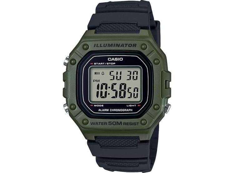 CASIO W218H RELOJ HOMBRE DIGITAL, CRONÓMETRO, RESISTENTE AL AGUA, ALARMA, BATERÍA 7 AÑOS - 1