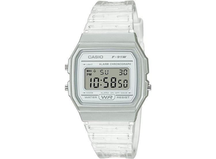 RELOJ CASIO F91W, LED, RESISTENTE AL AGUA, CRONÓMETRO 1/100 SEG, ALARMA, BATERÍA 7 AÑOS - 1